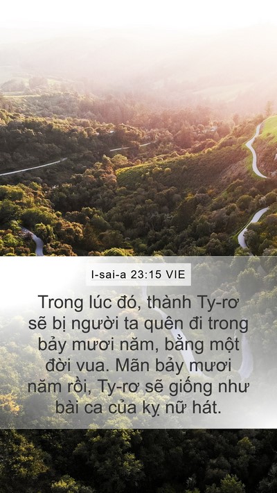 I-sai-a 23:15 VIE Bible Verse Image