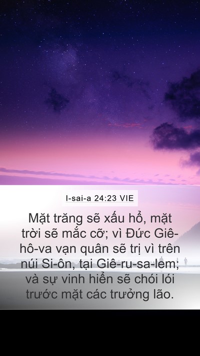 I-sai-a 24:23 VIE Bible Verse Image