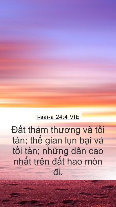 I-sai-a 24:4 VIE Bible Verse Image