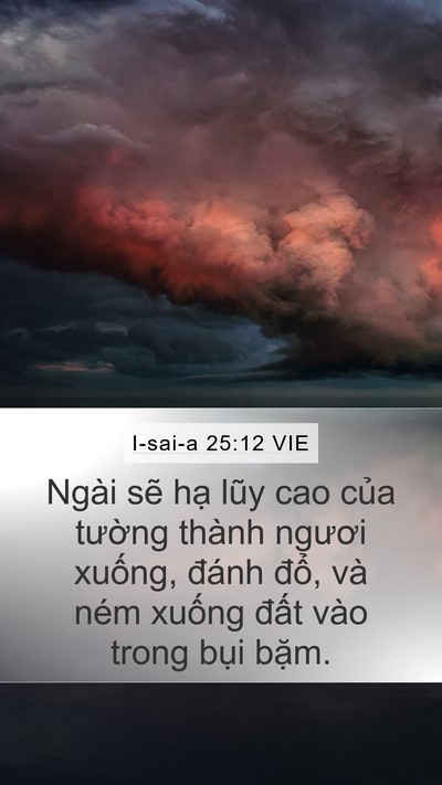 I-sai-a 25:12 VIE Bible Verse Image