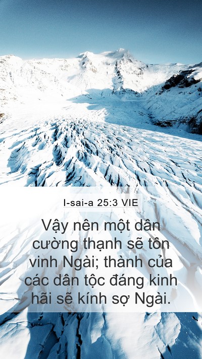 I-sai-a 25:3 VIE Bible Verse Image