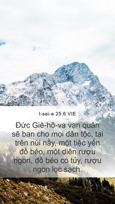 I-sai-a 25:6 VIE Bible Verse Image