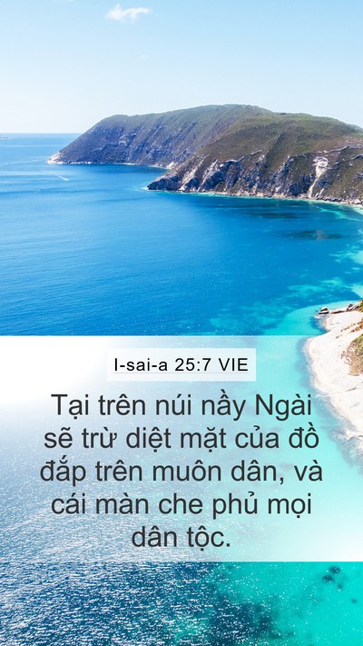 I-sai-a 25:7 VIE Bible Verse Image