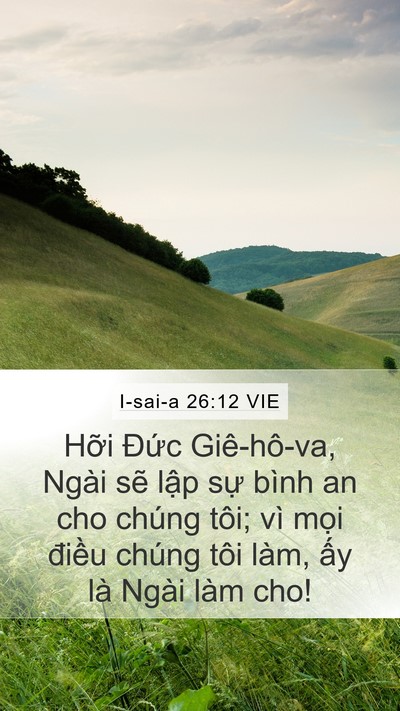 I-sai-a 26:12 VIE Bible Verse Image
