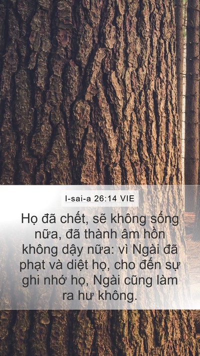 I-sai-a 26:14 VIE Bible Verse Image