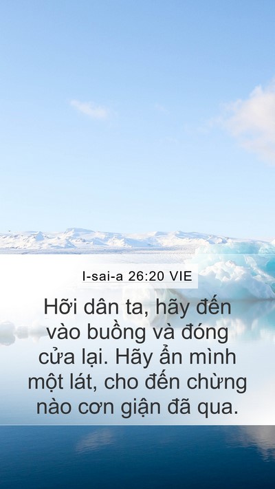I-sai-a 26:20 VIE Bible Verse Image