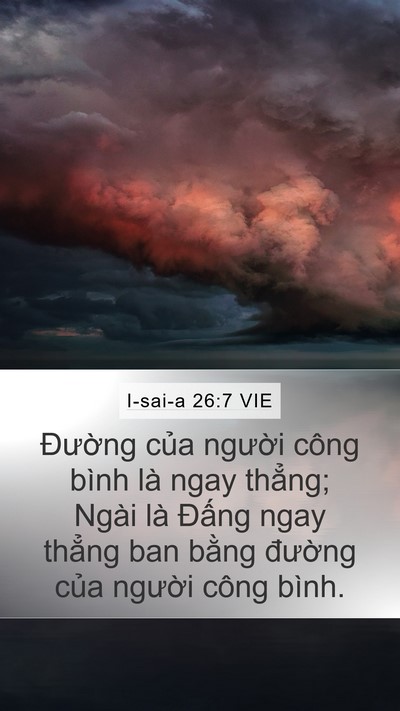 I-sai-a 26:7 VIE Bible Verse Image