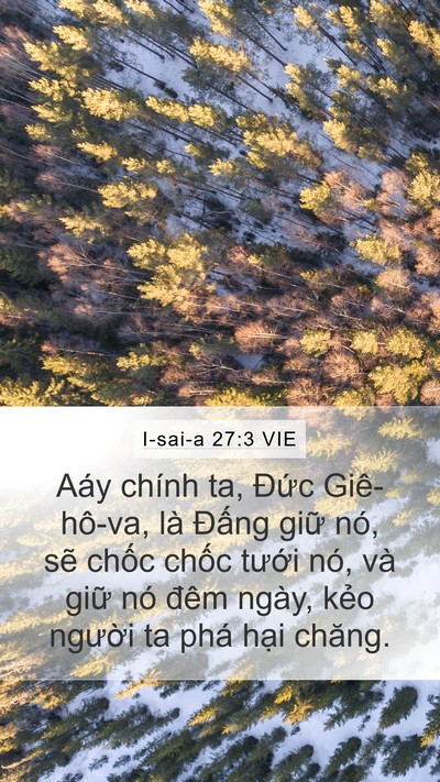 I-sai-a 27:3 VIE Bible Verse Image