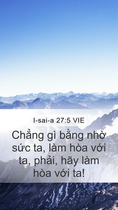 I-sai-a 27:5 VIE Bible Verse Image