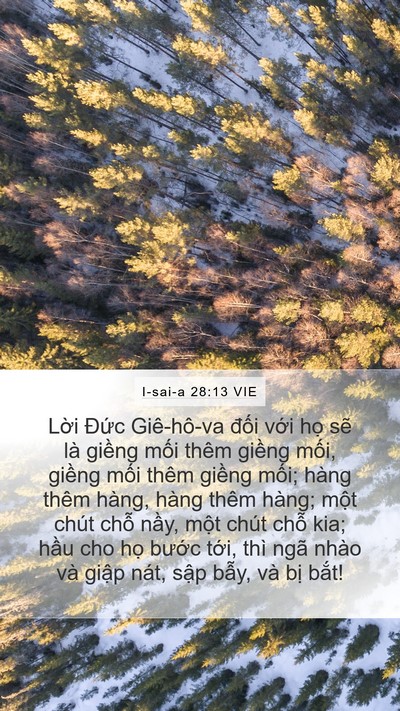 I-sai-a 28:13 VIE Bible Verse Image