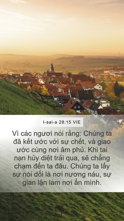 I-sai-a 28:15 VIE Bible Verse Image