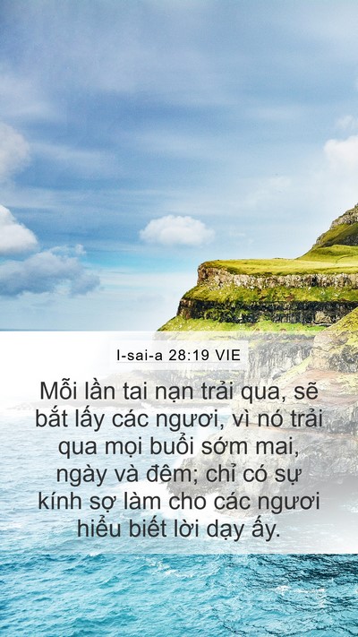 I-sai-a 28:19 VIE Bible Verse Image