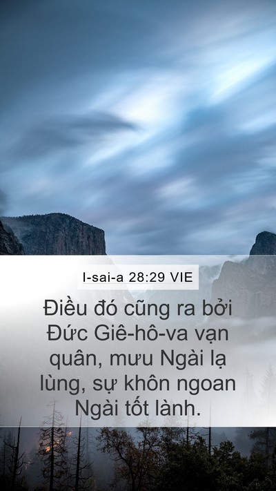 I-sai-a 28:29 VIE Bible Verse Image