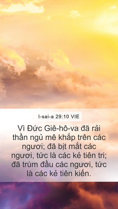 I-sai-a 29:10 VIE Bible Verse Image