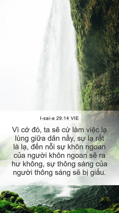 I-sai-a 29:14 VIE Bible Verse Image
