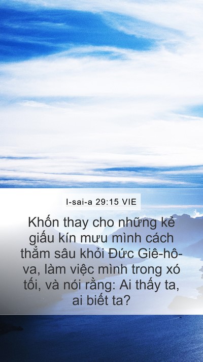 I-sai-a 29:15 VIE Bible Verse Image