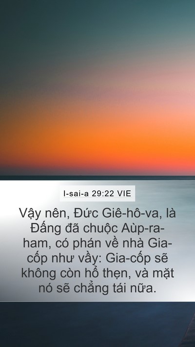 I-sai-a 29:22 VIE Bible Verse Image