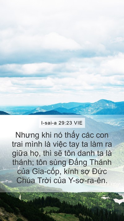 I-sai-a 29:23 VIE Bible Verse Image