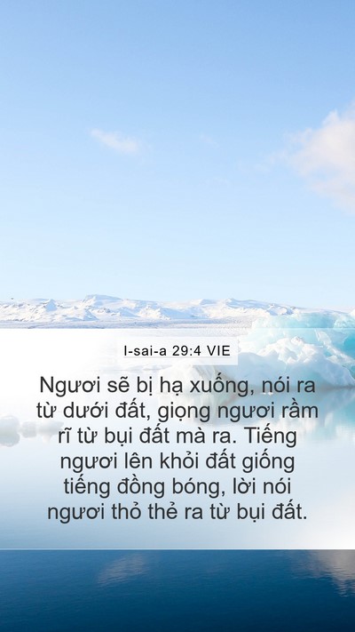 I-sai-a 29:4 VIE Bible Verse Image