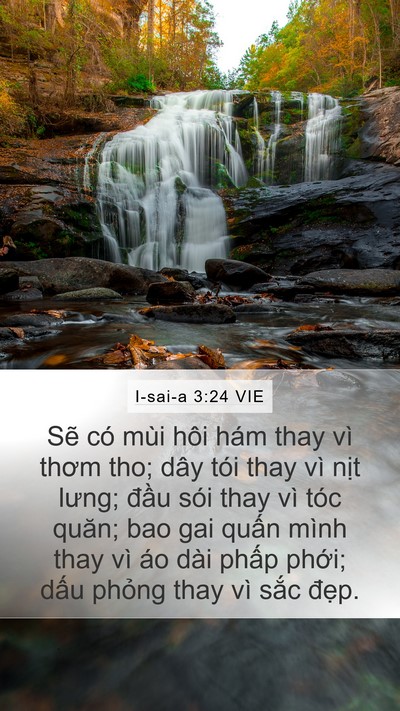 I-sai-a 3:24 VIE Bible Verse Image