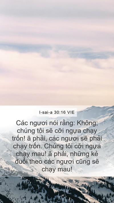I-sai-a 30:16 VIE Bible Verse Image