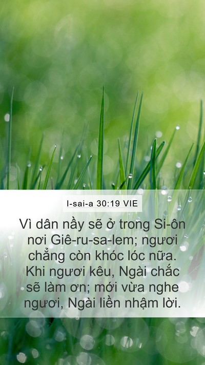 I-sai-a 30:19 VIE Bible Verse Image