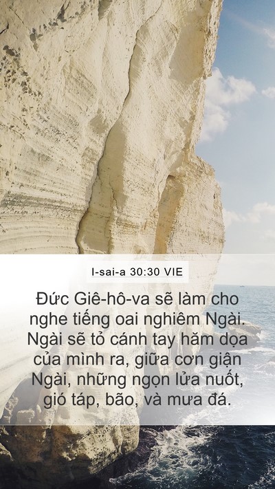 I-sai-a 30:30 VIE Bible Verse Image