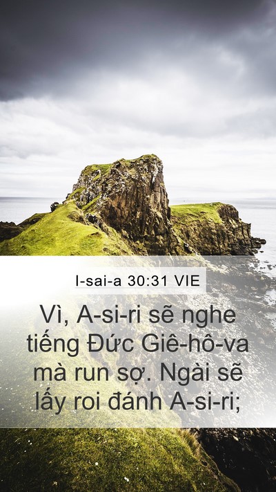 I-sai-a 30:31 VIE Bible Verse Image