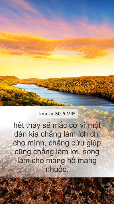 I-sai-a 30:5 VIE Bible Verse Image