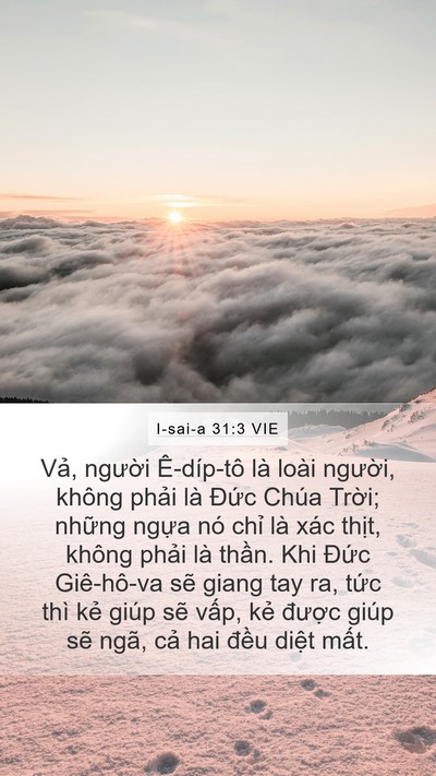 I-sai-a 31:3 VIE Bible Verse Image
