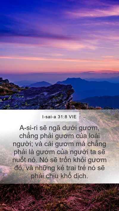 I-sai-a 31:8 VIE Bible Verse Image