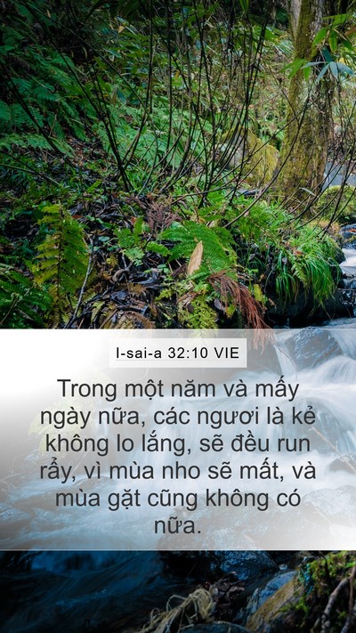 I-sai-a 32:10 VIE Bible Verse Image