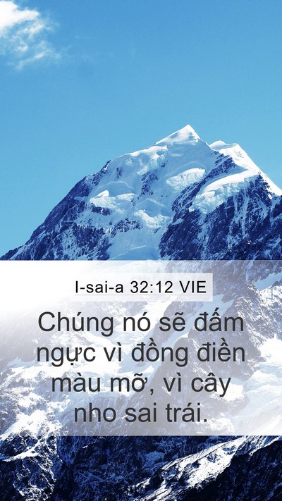 I-sai-a 32:12 VIE Bible Verse Image