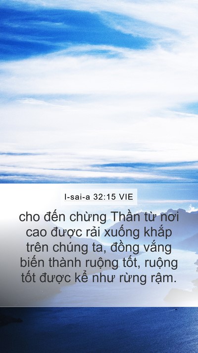 I-sai-a 32:15 VIE Bible Verse Image