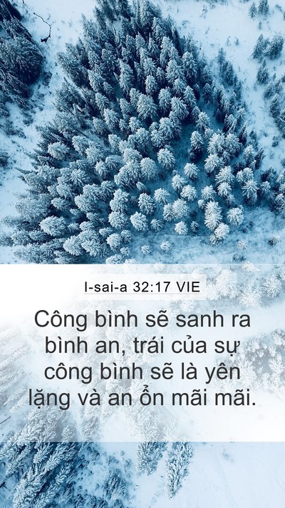 I-sai-a 32:17 VIE Bible Verse Image