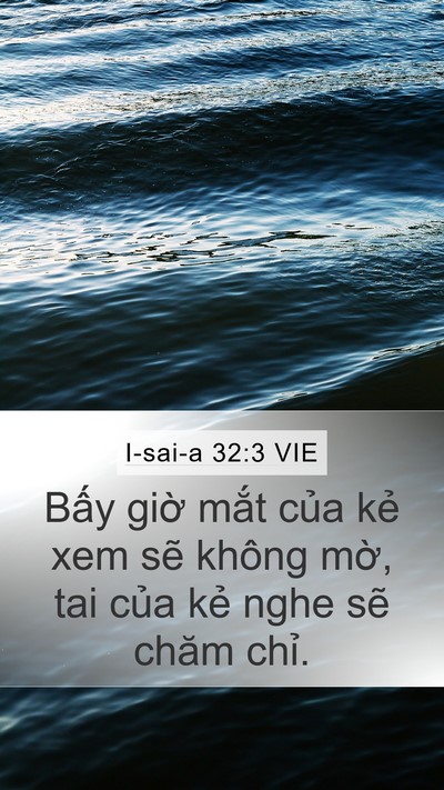 I-sai-a 32:3 VIE Bible Verse Image