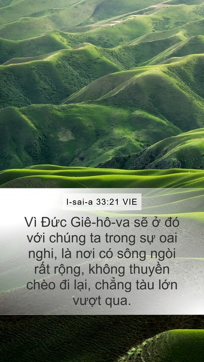 I-sai-a 33:21 VIE Bible Verse Image