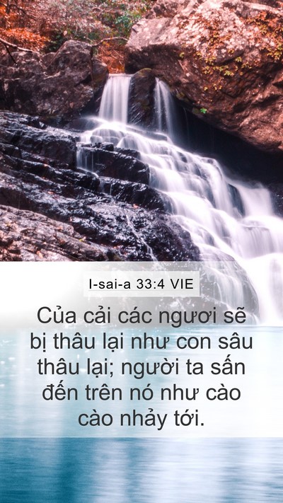 I-sai-a 33:4 VIE Bible Verse Image