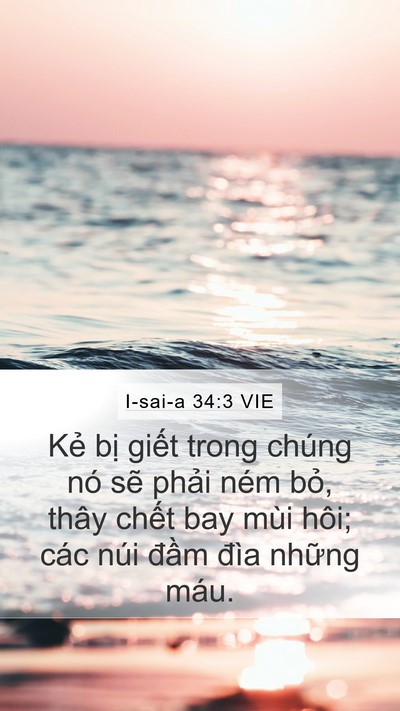 I-sai-a 34:3 VIE Bible Verse Image