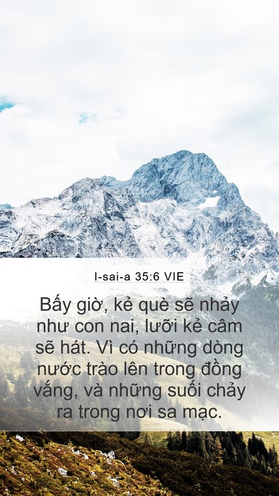 I-sai-a 35:6 VIE Bible Verse Image