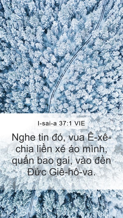 I-sai-a 37:1 VIE Bible Verse Image