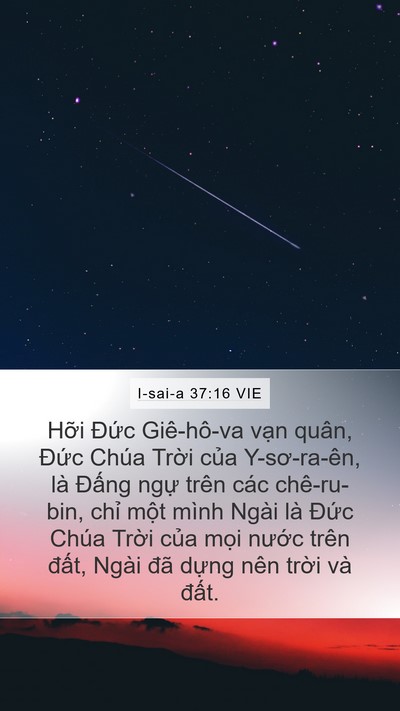 I-sai-a 37:16 VIE Bible Verse Image
