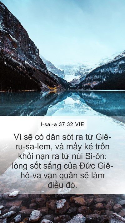 I-sai-a 37:32 VIE Bible Verse Image