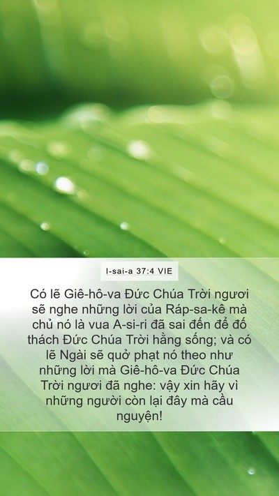 I-sai-a 37:4 VIE Bible Verse Image