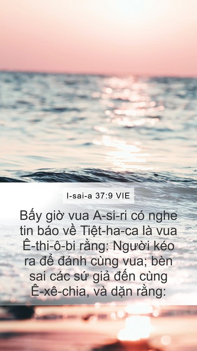 I-sai-a 37:9 VIE Bible Verse Image