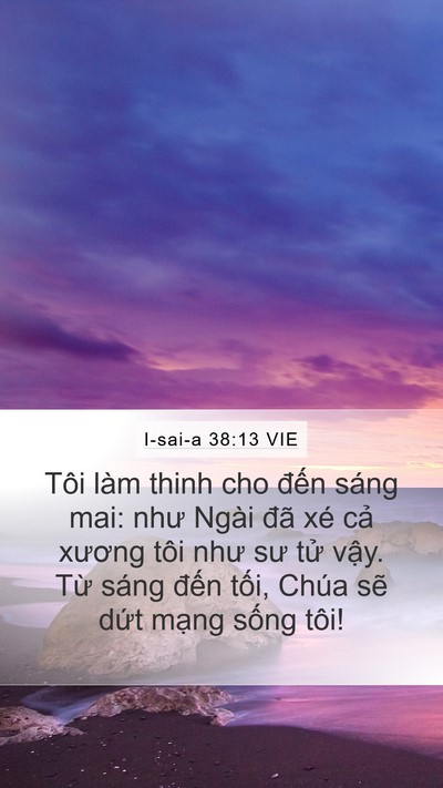 I-sai-a 38:13 VIE Bible Verse Image