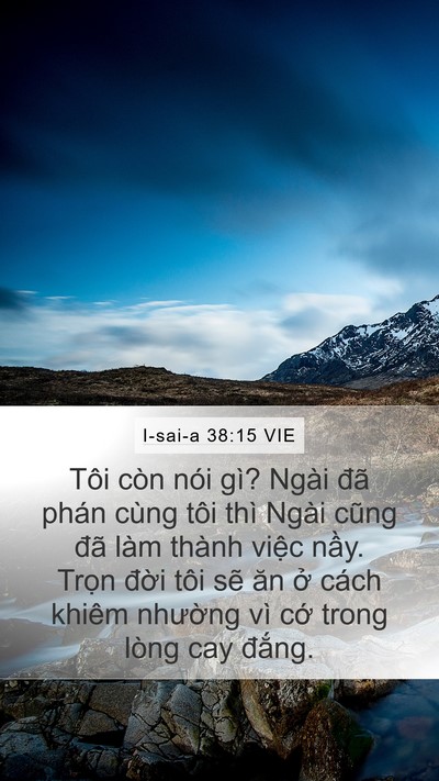 I-sai-a 38:15 VIE Bible Verse Image