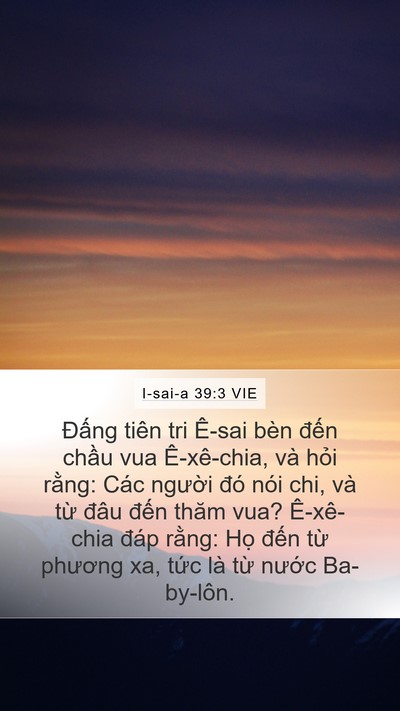 I-sai-a 39:3 VIE Bible Verse Image