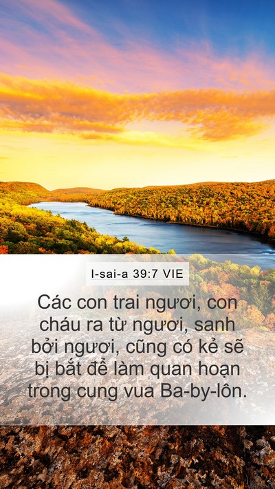 I-sai-a 39:7 VIE Bible Verse Image