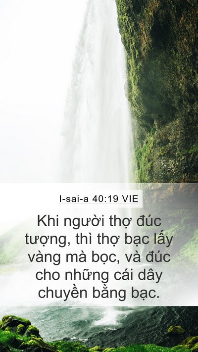 I-sai-a 40:19 VIE Bible Verse Image